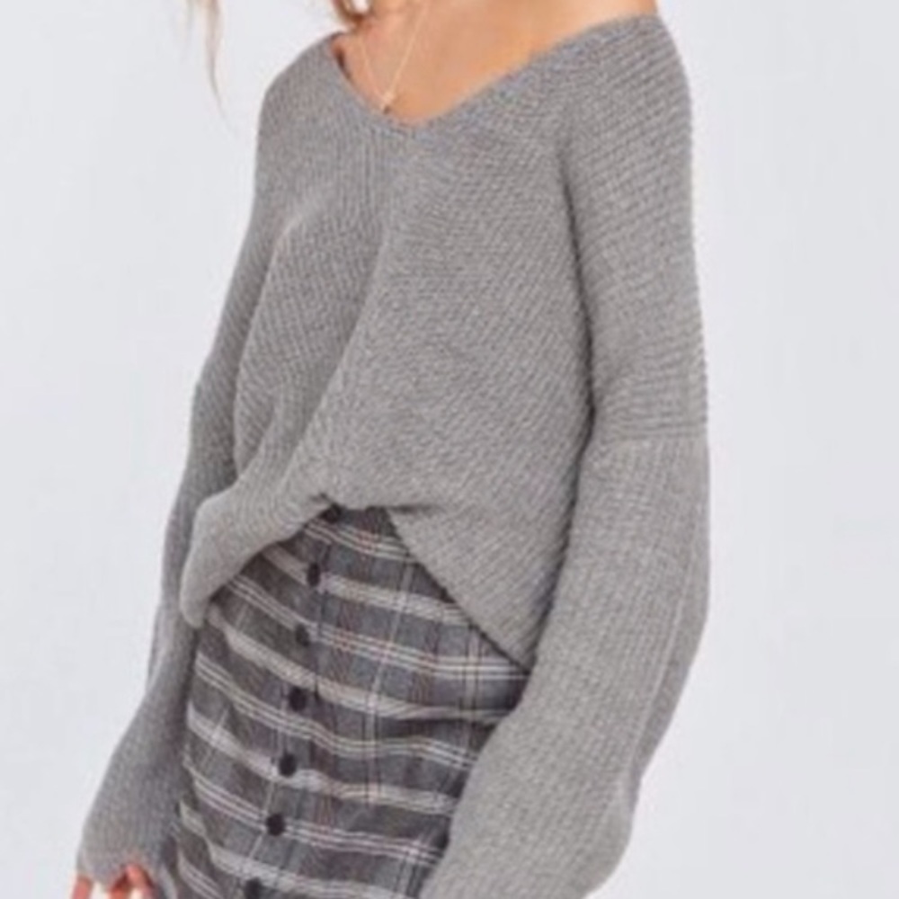 Grey oversized sweater